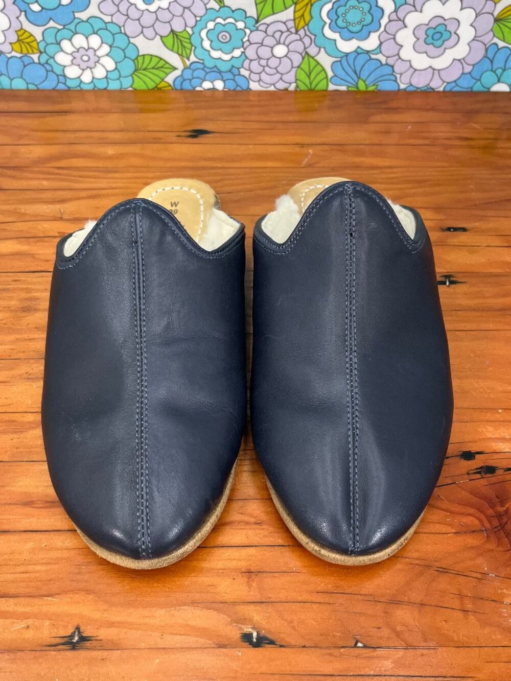 Sabah Marino Blue Babas Womens Slippers Size: EU 39 (US Size 6.5-7) - Picture 2 of 15